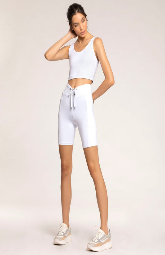 Rio Yoga  Bike Whiteshorts